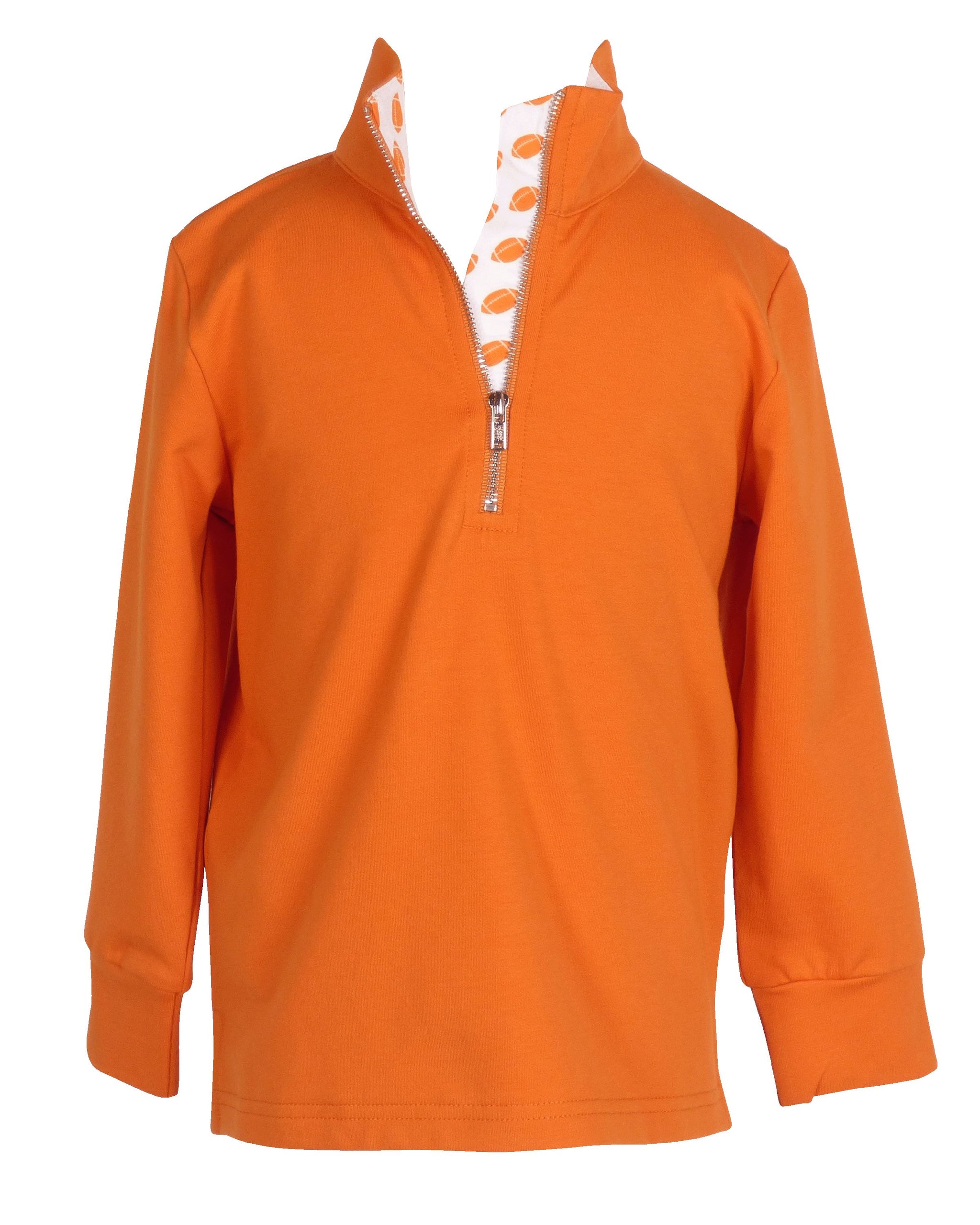 Orange quarter zip sale