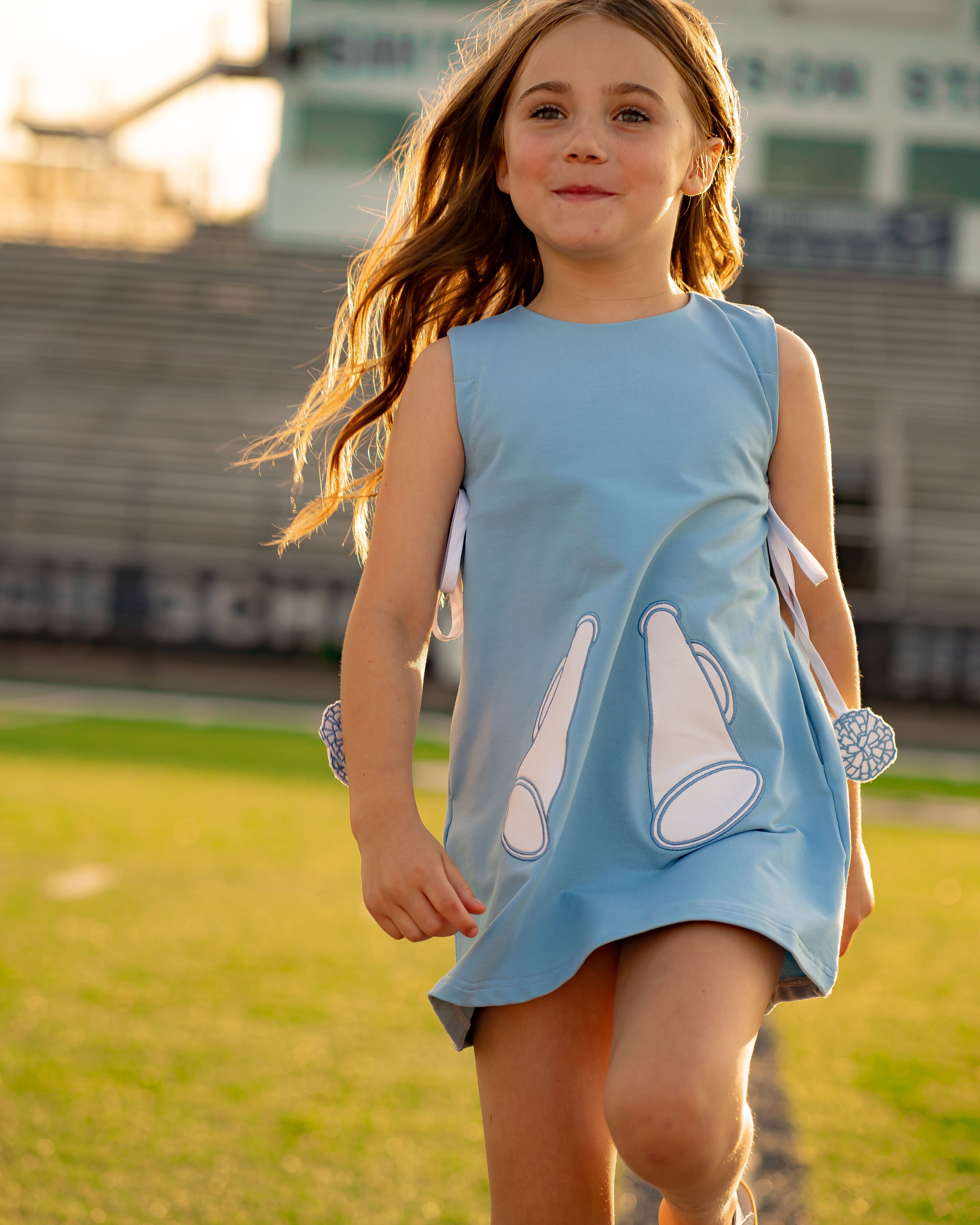 light blue game day dress Game Day Tier Dress