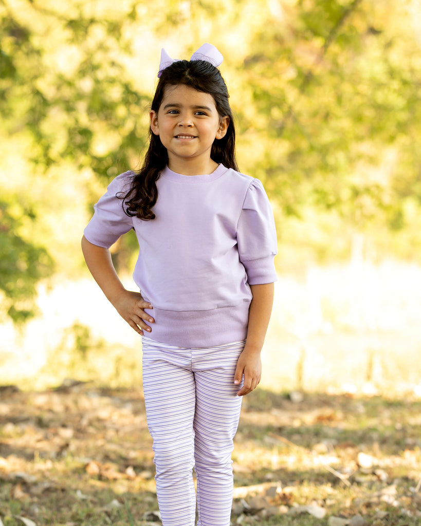 Leggings - Purple Stripes