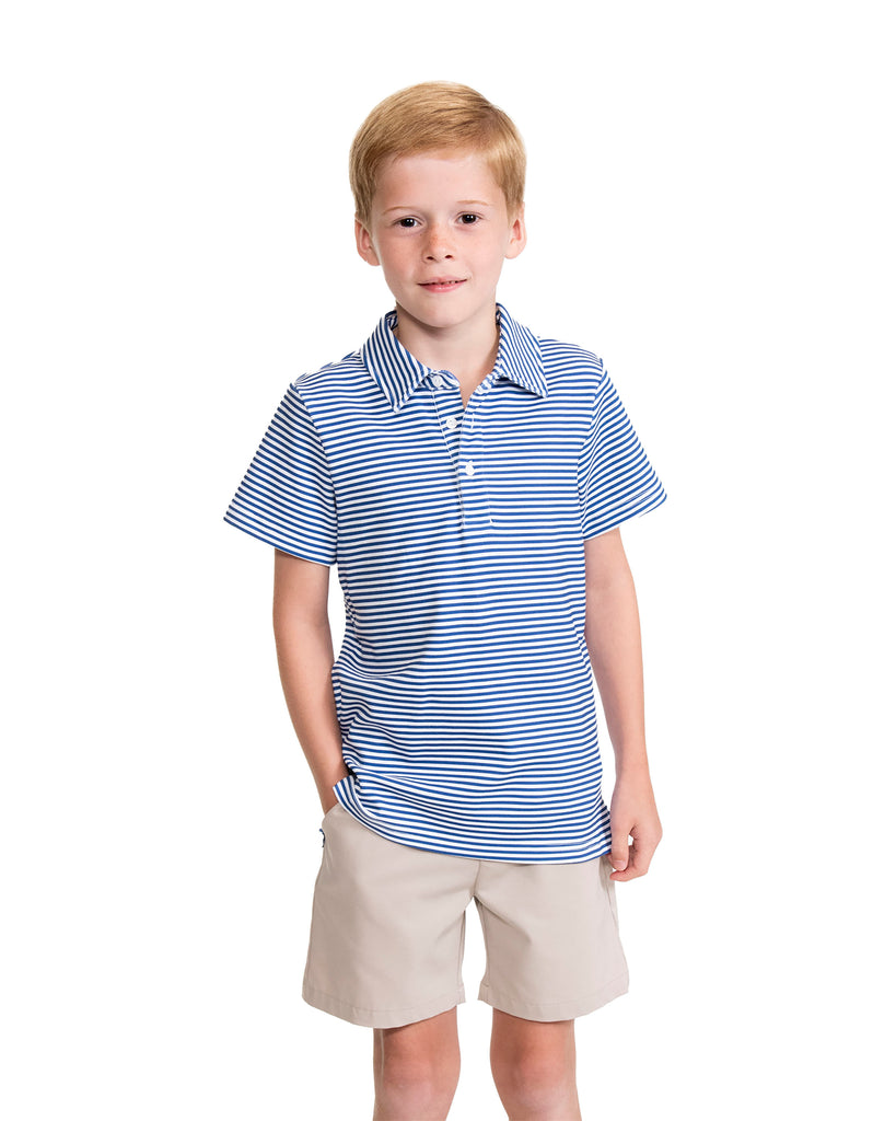 Game Day Patrick Shirt - Blue and White Stripe