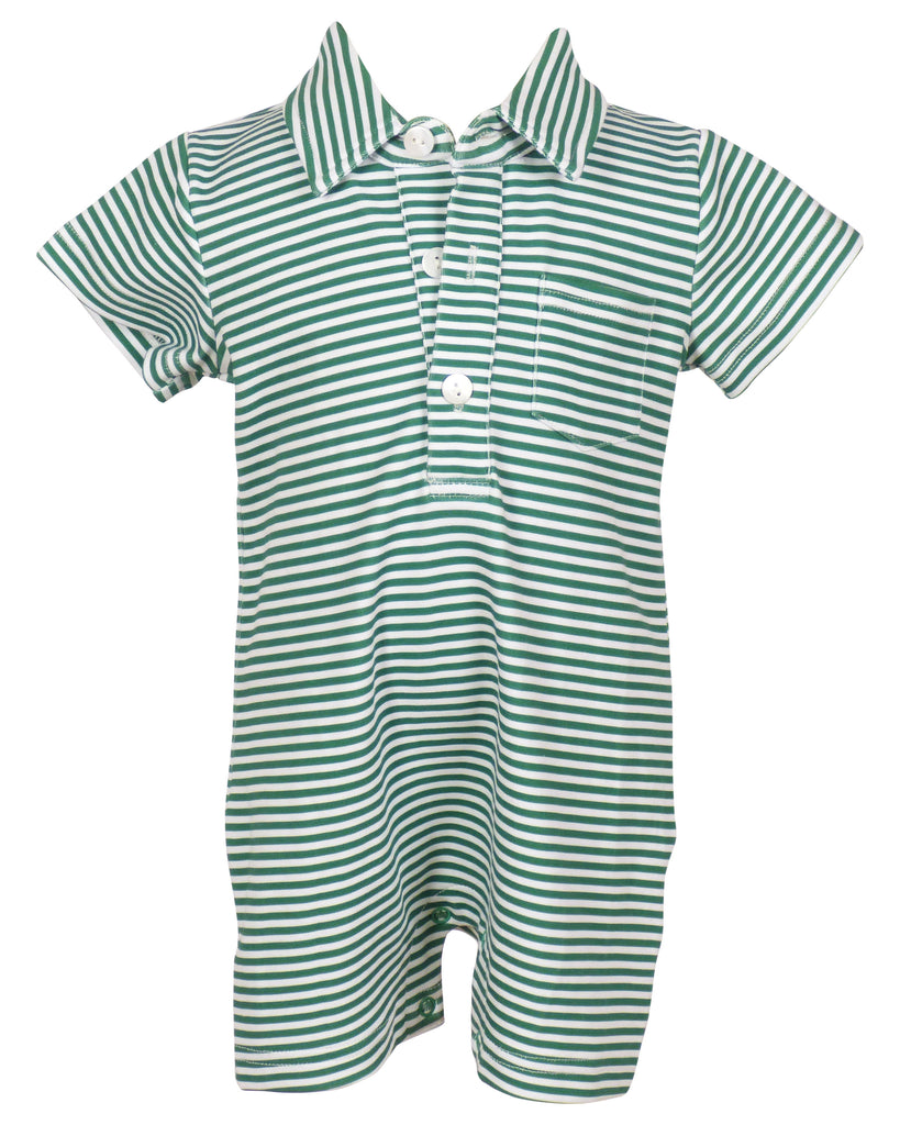 Rhett Romper: Golf Course Green