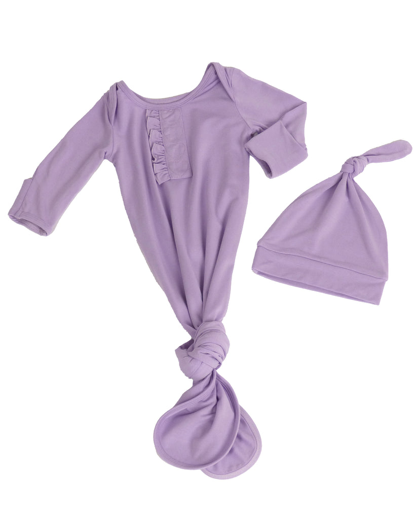 Cinch Sack with Ruffle & Hat - Periwinkle Purple