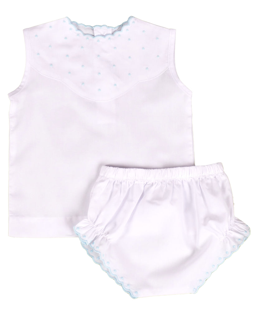 Blair Shirt & Diaper Cover - Blue