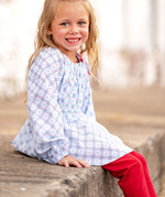 Gloria Geometric - Gabby Gathered Neck Tunic