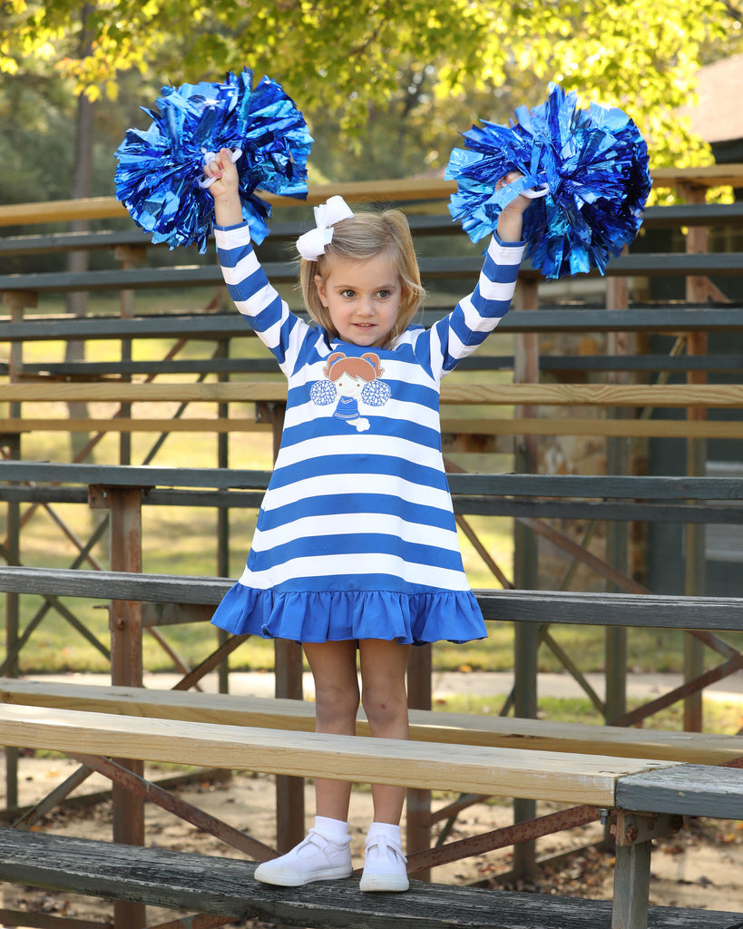 Game Day Cheer Dress - Blue