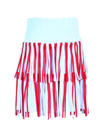 Game Day Cheer Set - Red with Pom Pom Skirt