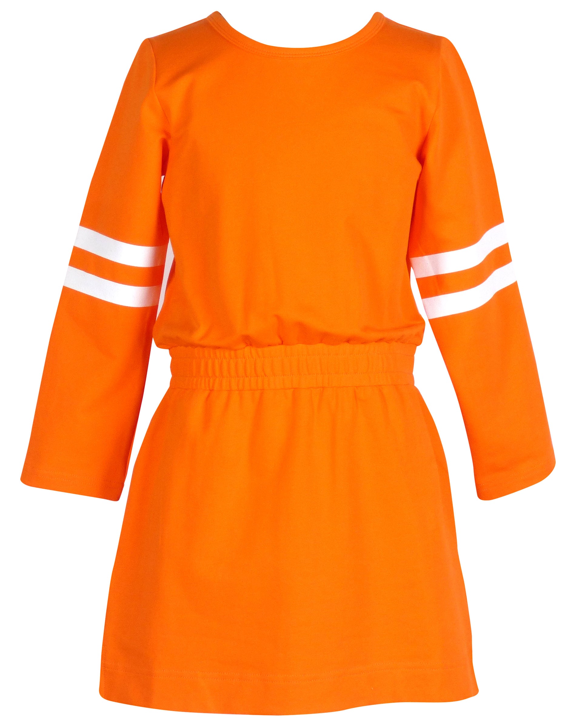 orange gameday dress Southern Tide in Sky Country Club Prep ruffled skirt give this dress a very flattering silhouette Game Day Glitter Dress -