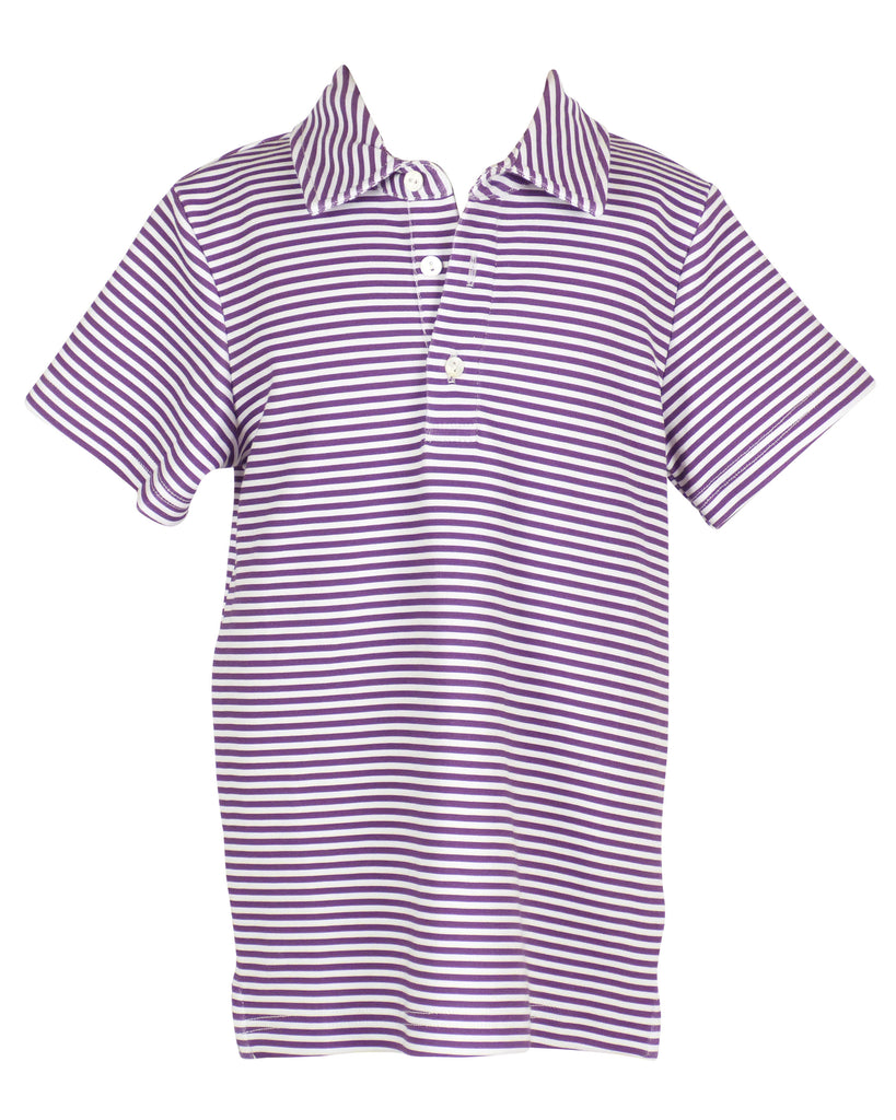 Game Day Patrick Shirt - Purple and White Stripe