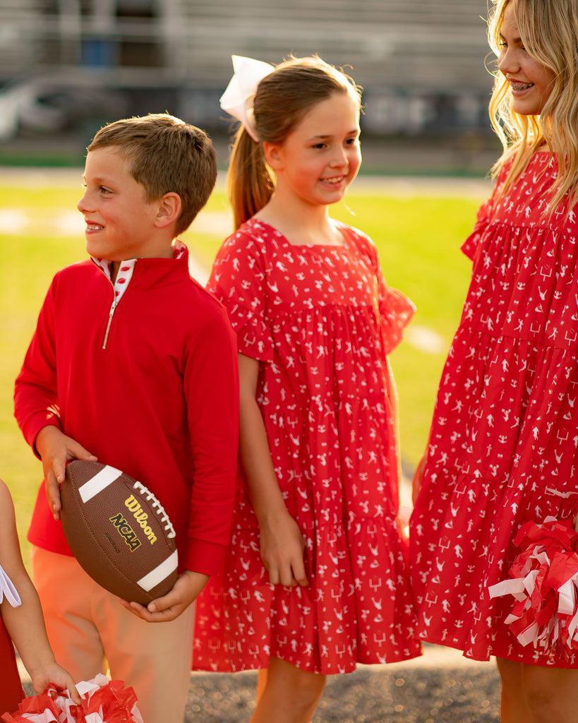 Game Day Tier Dress - Red