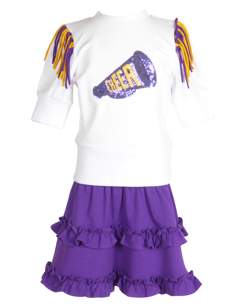 Game Day Cheer Set - Purple and Gold