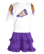 Game Day Cheer Set - Purple and Gold