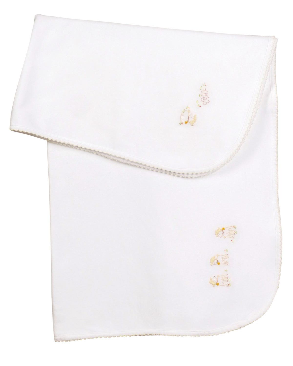 Lambikins Blanket - Egyptian Cotton Knit - Cream