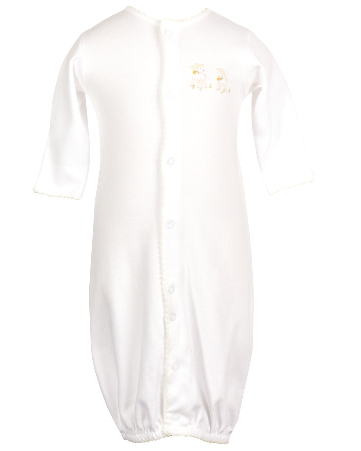 Lambikins Converter Gown - Egyptian Cotton Knit - Cream
