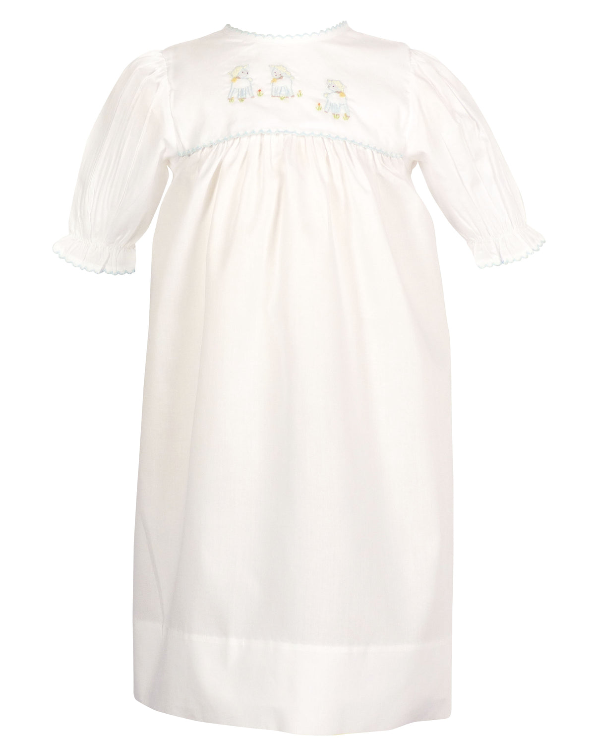 Lambikins Daygown & Diaper Cover - Woven Blue