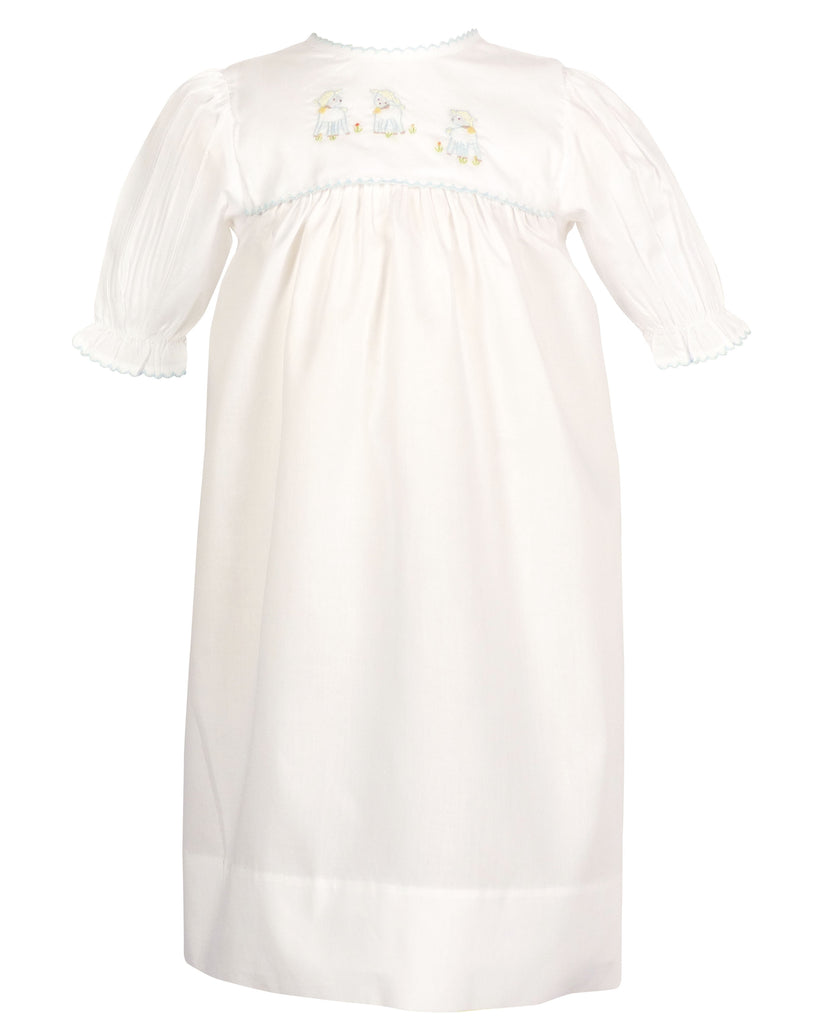 Lambikins Daygown & Diaper Cover - Woven Blue