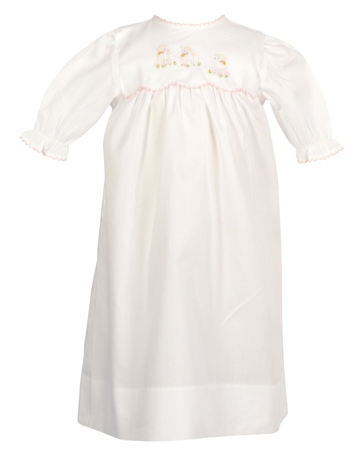 Lambikins Daygown & Diaper Cover - Woven Pink
