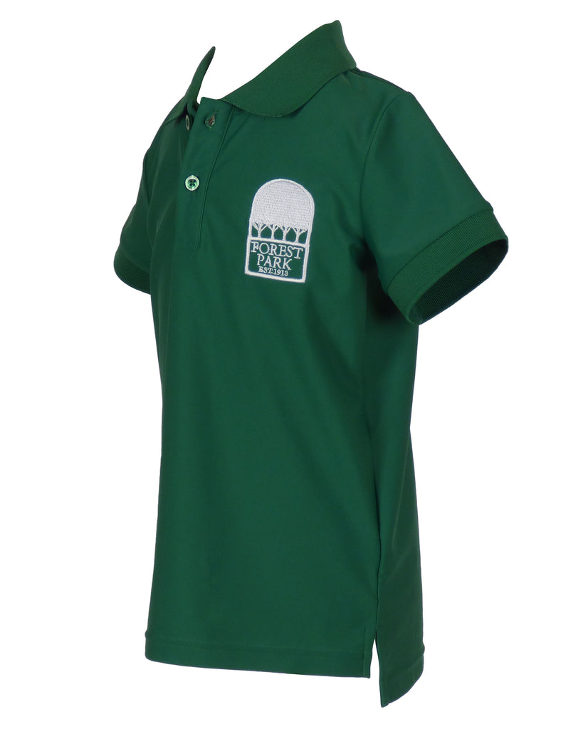 TYL Scholar Performance Polo - Banded Sleeve with Forest Park Logo