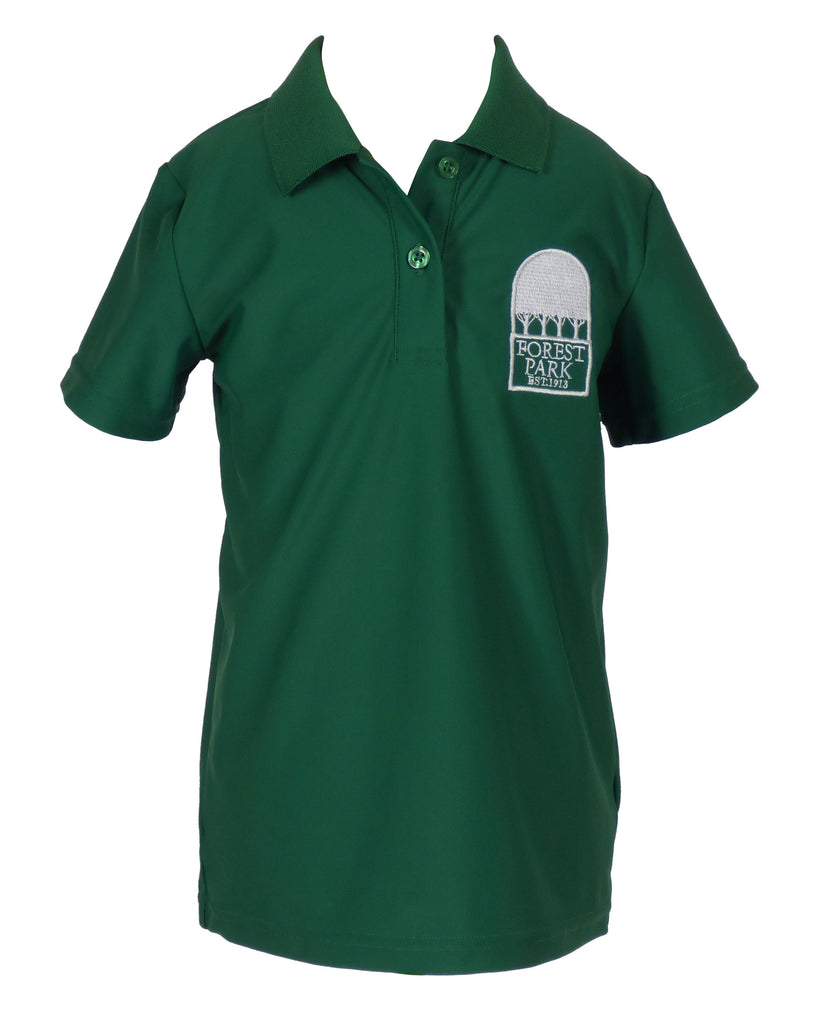 TYL Scholar Performance Polo - Short Sleeve with Forest Park Logo