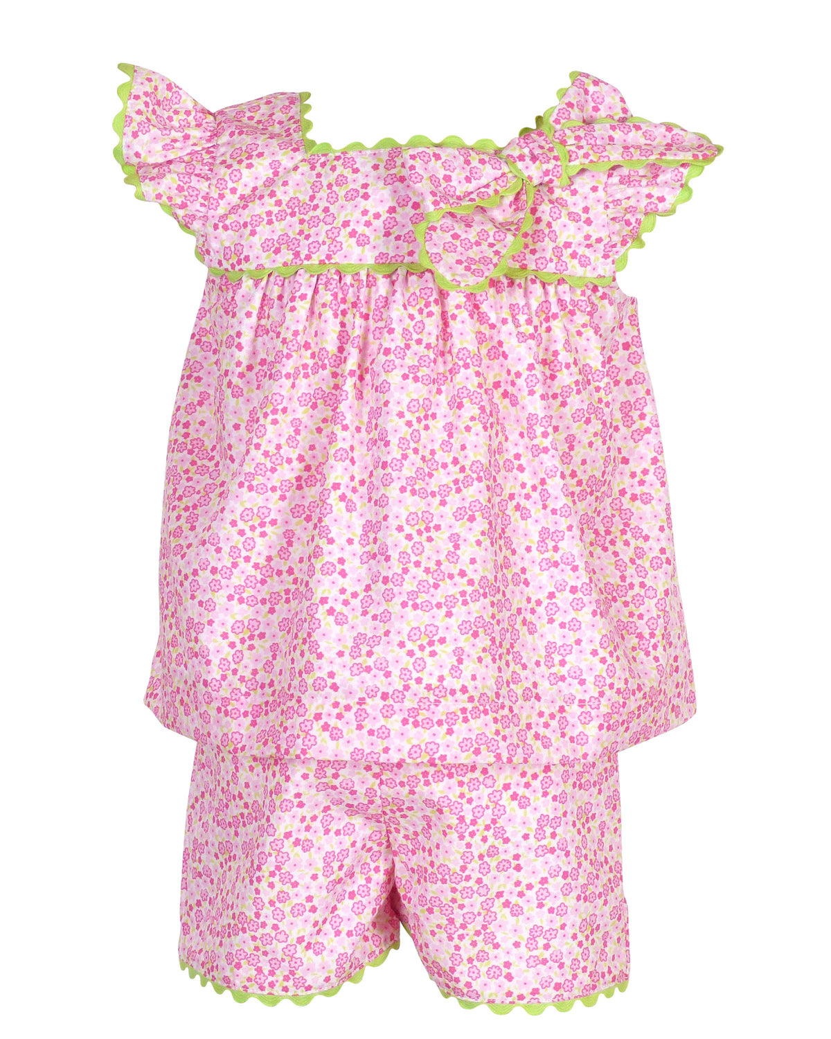 Annie Bow Pantaloon Set - Spring Bouquet