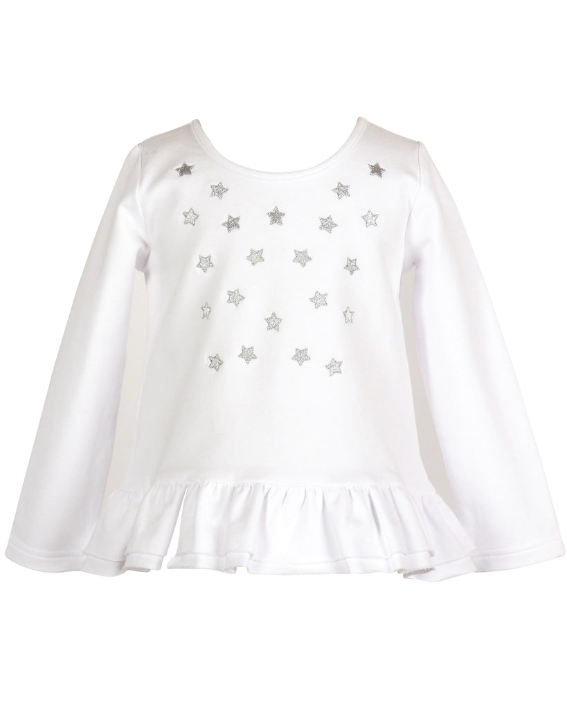 Tinley Top with Stars - White