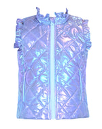 Vera Vest with Ruffle - Purple Frost