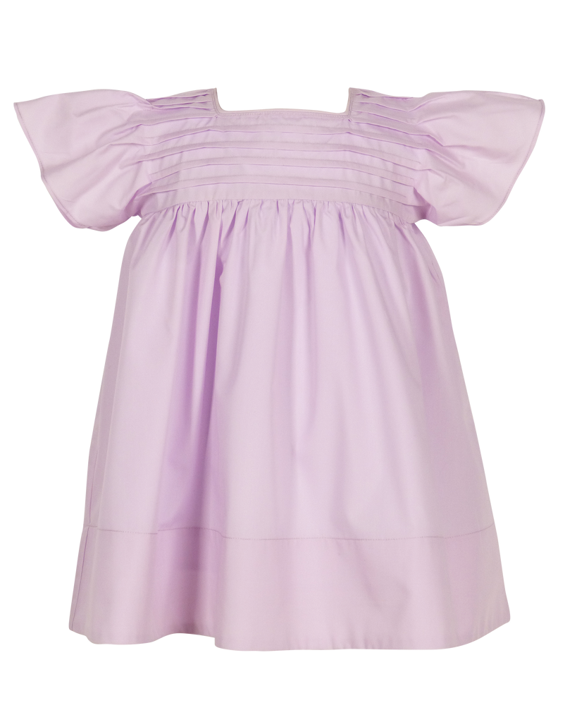 Priscilla Pleated Dress: Purple
