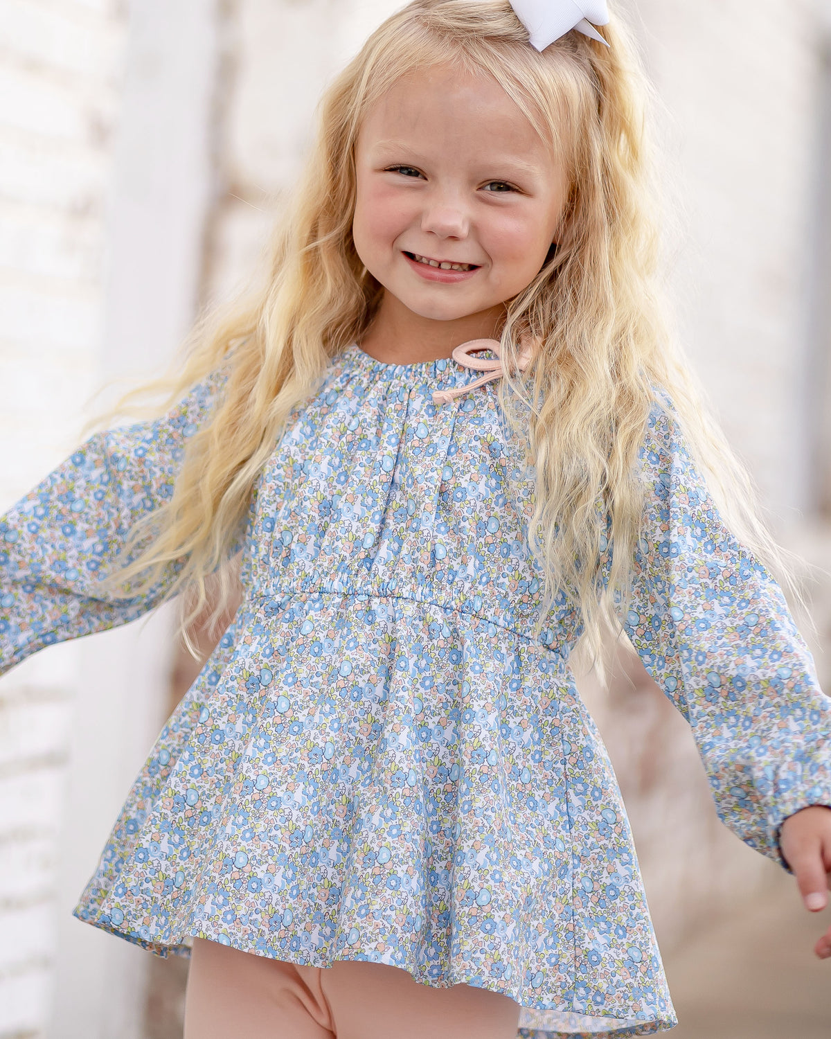 Florence Floral - Gabby Gathered Neck Tunic