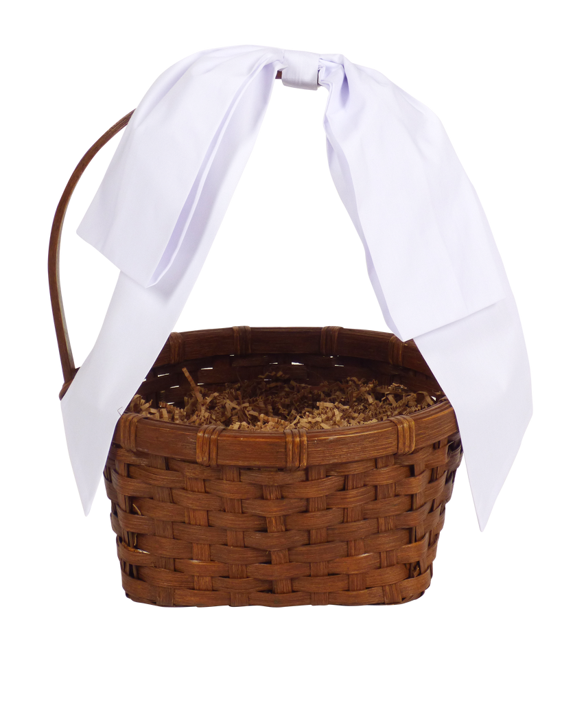 Easter Basket Bow in White