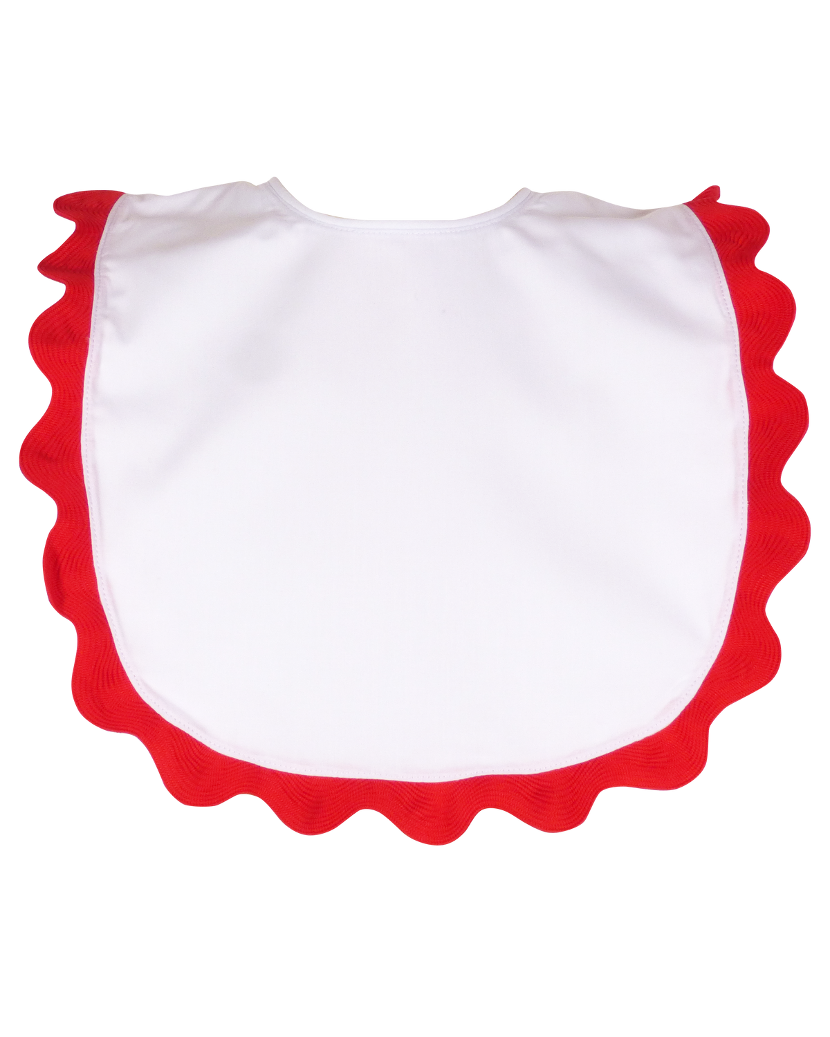 Brooklyn Bib with Red Ricrac