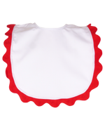 Brooklyn Bib with Red Ricrac