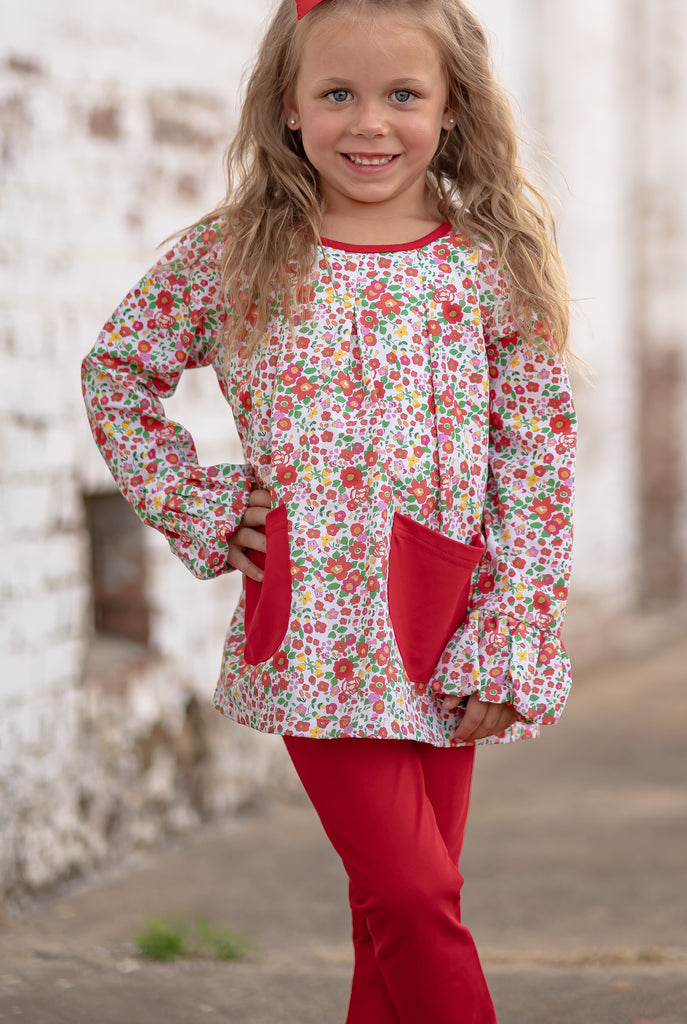 Evergreen Floral - Tollie Tunic