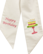 Wreath Sash: Happy Birthday (Pink)