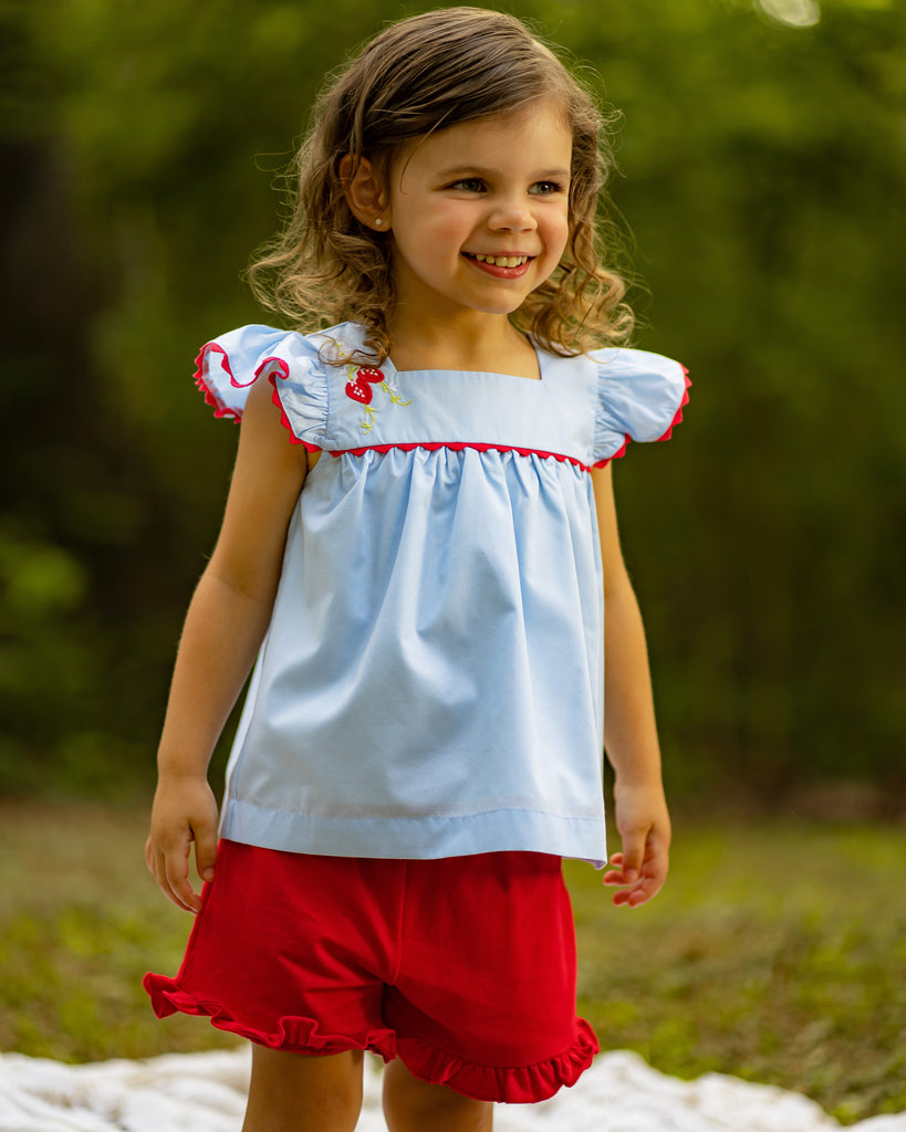 Berry Patch: Rosie Ruffle Top and Shorts