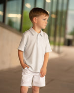 Patrick Shirt: Greers Ferry Gray Stripe
