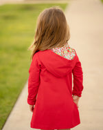 Evergreen Floral - Hoxie Hooded Dress