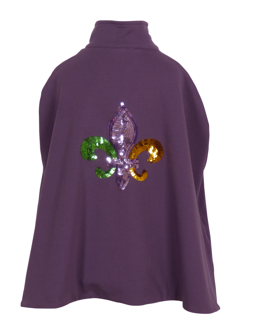 Mardi Gras: Fleur de lis Cape