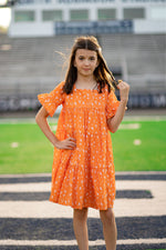Game Day Tier Dress - Orange