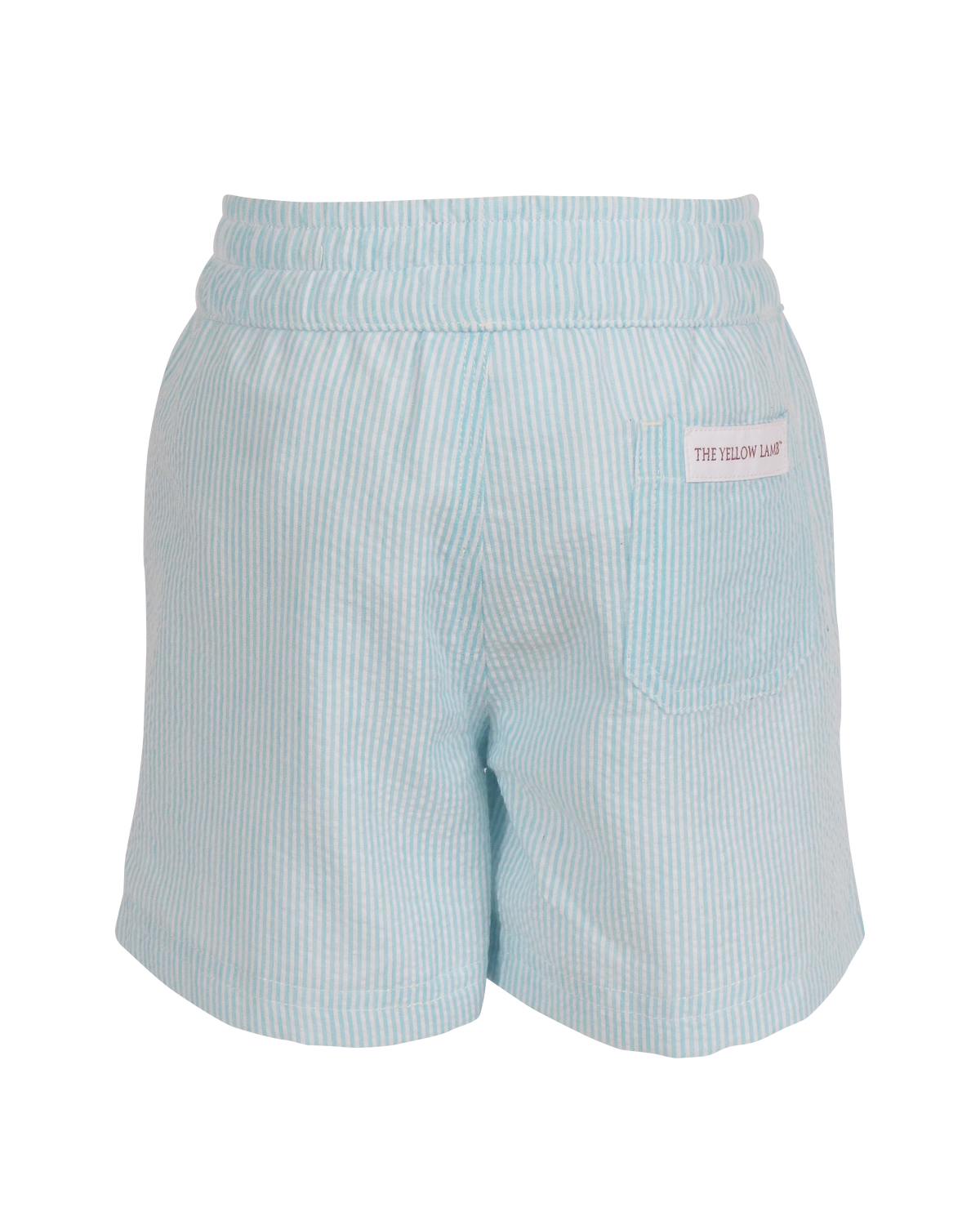 Sebastian Pull On Short: Blue Seersucker