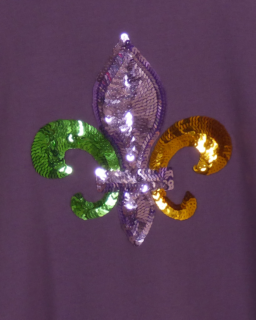 Mardi Gras: Fleur de lis Cape