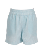 Sebastian Pull On Short: Blue Seersucker