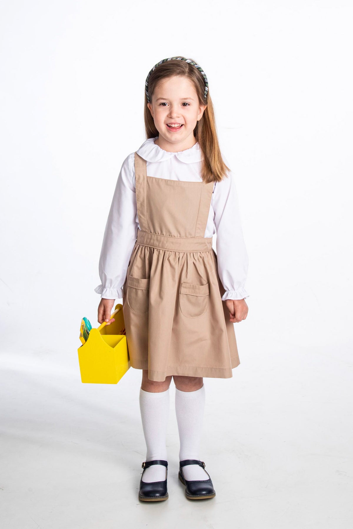 Annie Jumper in Khaki with Buttons