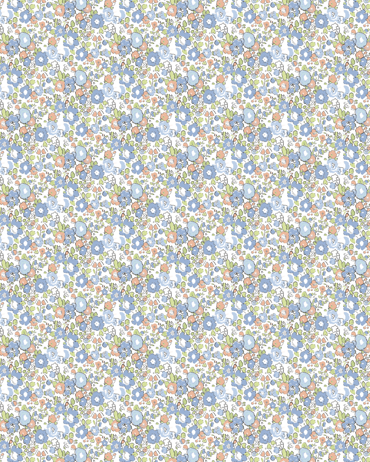 Florence Floral - Gabby Gathered Neck Tunic