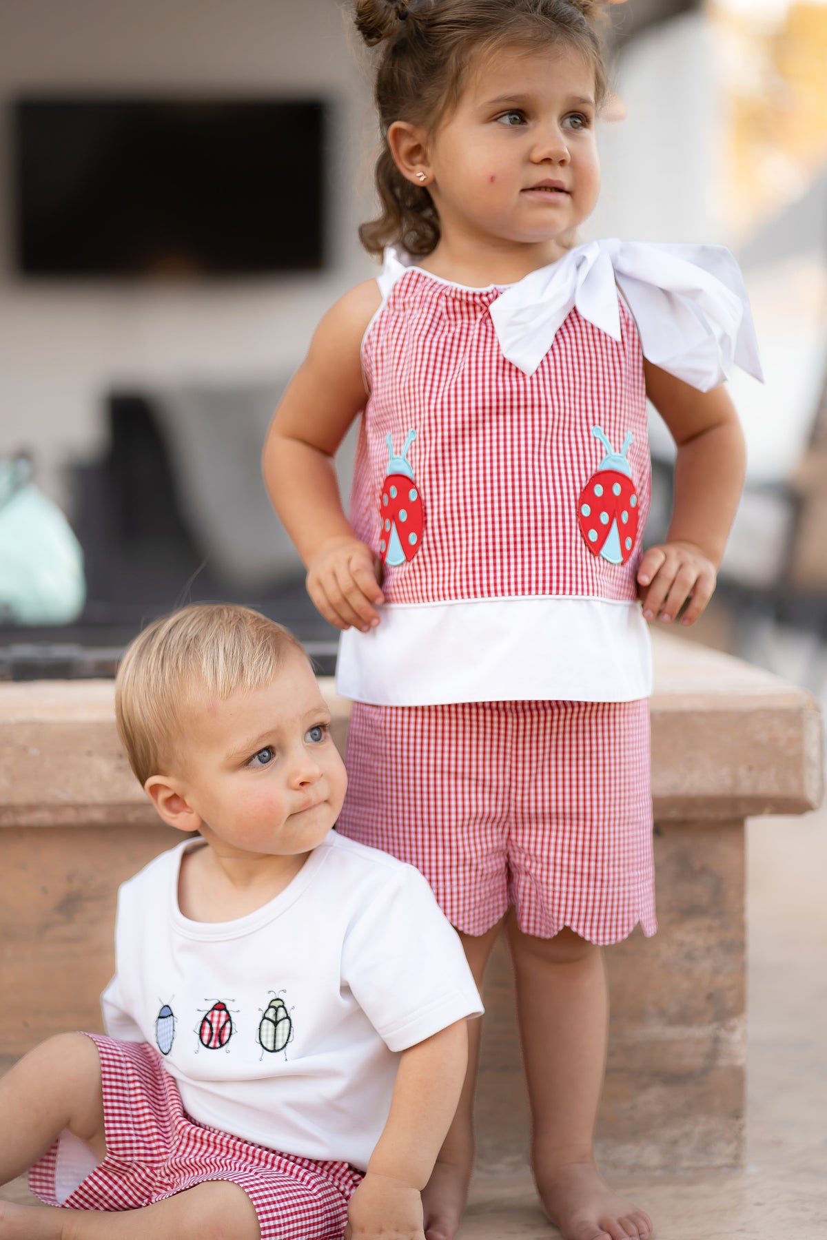 Alexander Short in Red Gingham