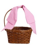 Easter Basket Bow in Pink Gingham