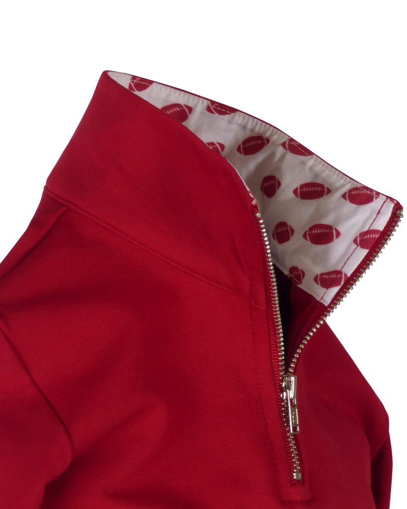 Game Day Quarter Zip - Burgundy