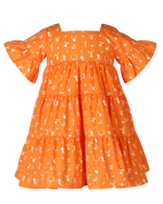 Game Day Tier Dress - Orange
