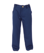 Parker Zipper Front Pant in Performance Navy