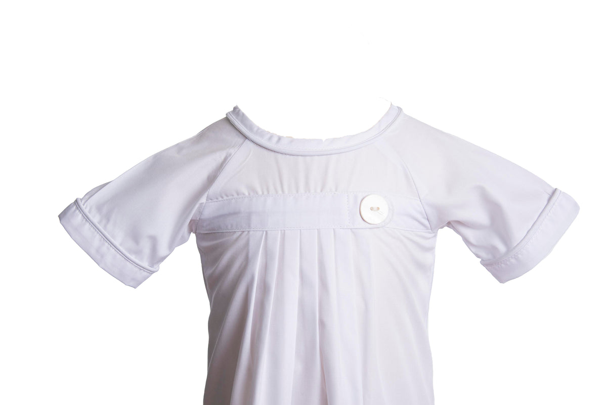 Pembrook Pleated Daygown - White