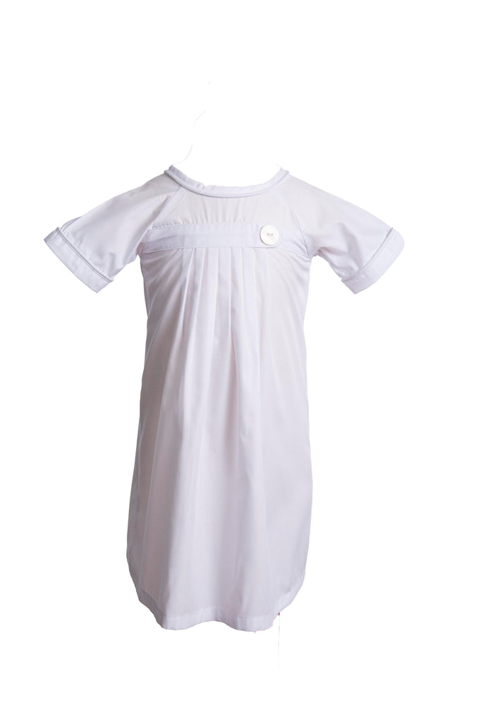 Pembrook Pleated Daygown - White