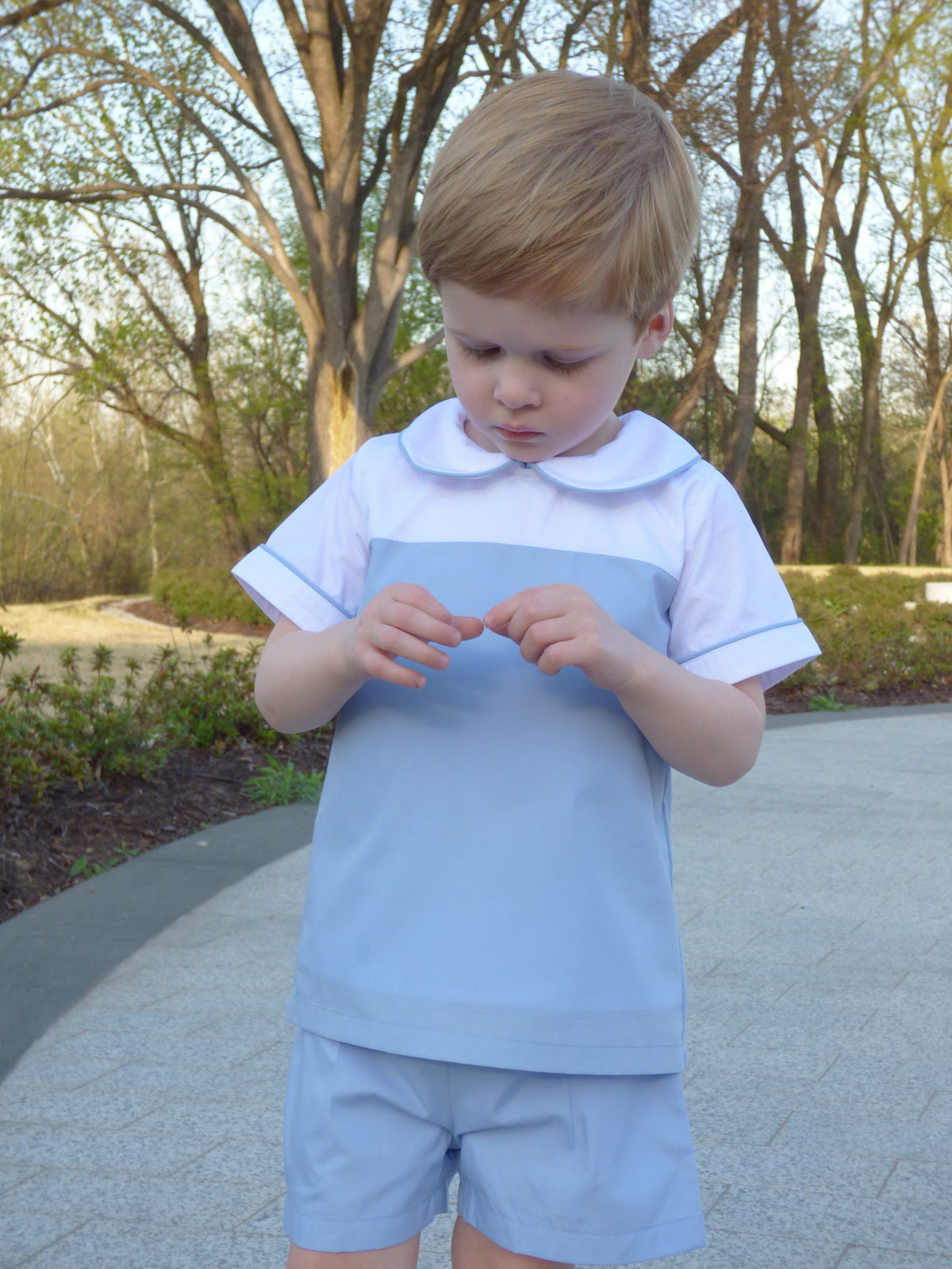 Pennington Shirt and Shorts in Blue